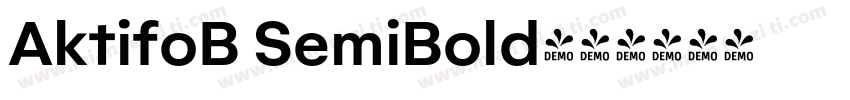 AktifoB SemiBold字体转换